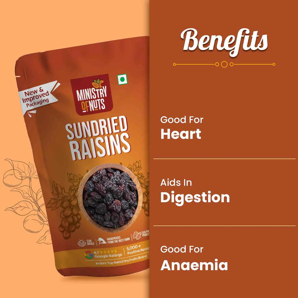 Health Benefits Of Sun Dried Raisins