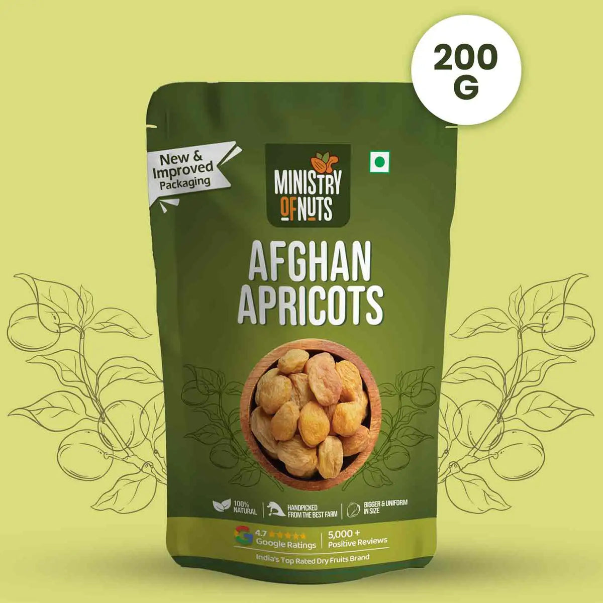 Afghani Dried Apricot Jumbo Size – Go Dry Fruits