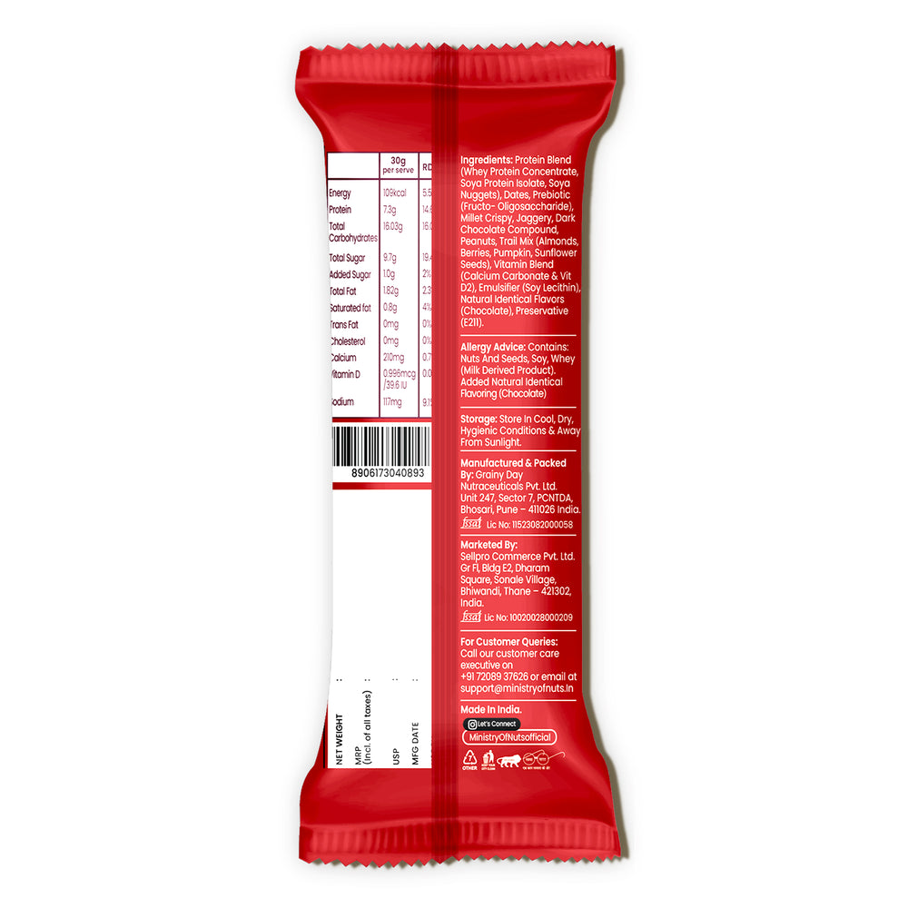 Ministry Of Nuts Pack Of 1 Superbar Nutty Trail