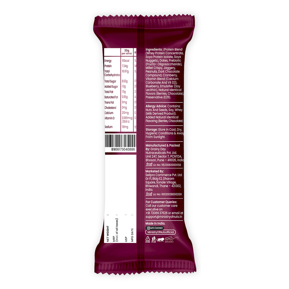 Ministry Of Nuts Pack Of 1 Superbar Chocoberry