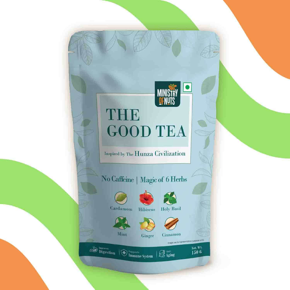 The Good Tea - Hunza Tea | 6 Herbs & No caffeine | 150 Grams