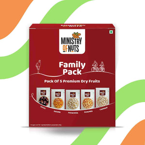 Family pack of 5 Mini (250g)  | Dry Fruits Combo Pack