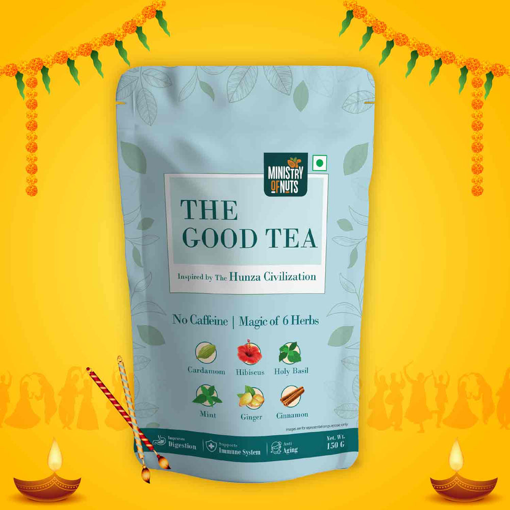 The Good Tea - Hunza Tea | 6 Herbs & No caffeine | 150 Grams