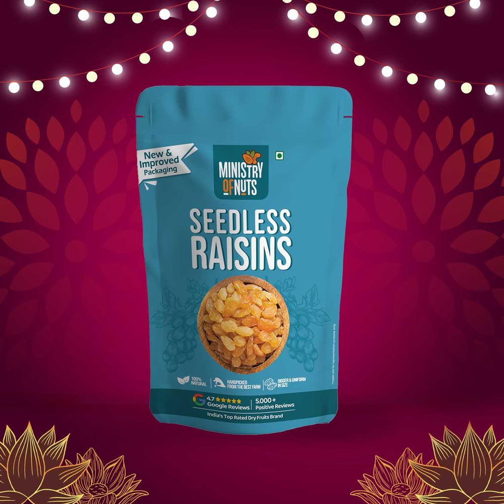 Ministry Of Nuts Seedless Raisins (Premium Kishmish)