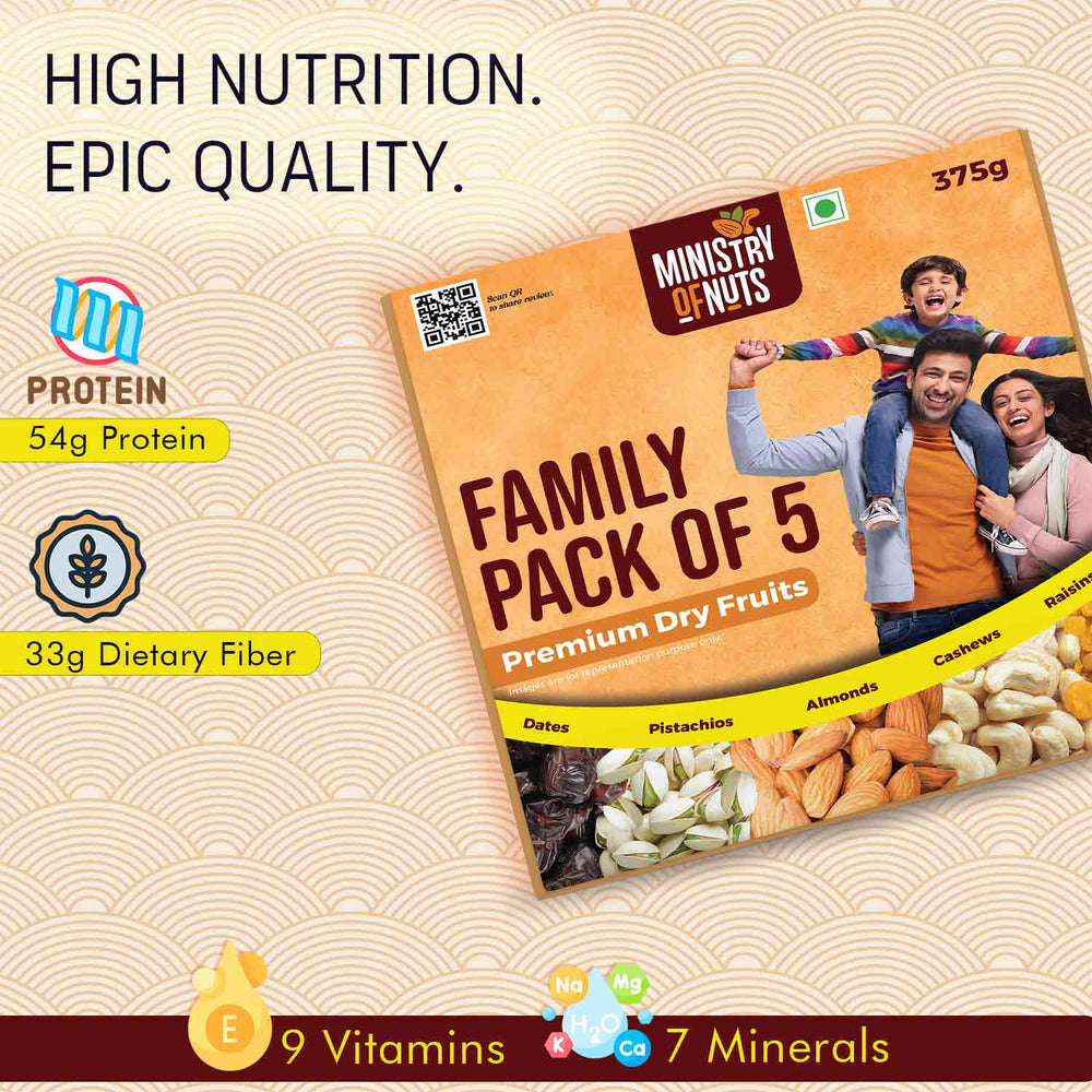 Pack Of 1 - Family Pack Of 5 Premium - 1 x 375g with Rakhi Red Sleeves