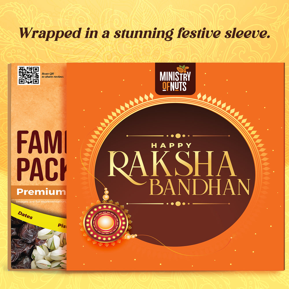 Pack Of 1 - Family Pack Of 5 Premium - 1 x 375g with Rakhi Orange Sleeves