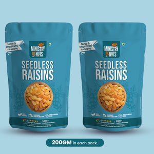 Ministry Of Nuts Seedless Raisins (Premium Kishmish)