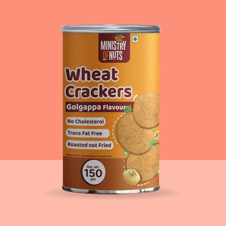 
            
                Load image into Gallery viewer, Wheat Crackers Golgappa Flavour (150g)
            
        
