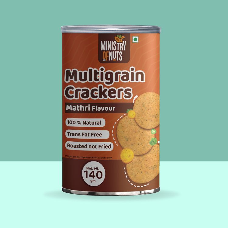
            
                Load image into Gallery viewer, Multigrain Crackers Mathri Flavour  (140g)
            
        