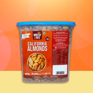 1 kg Almond container+Multigrain Crackers Mathri Flavour-plotos-one
