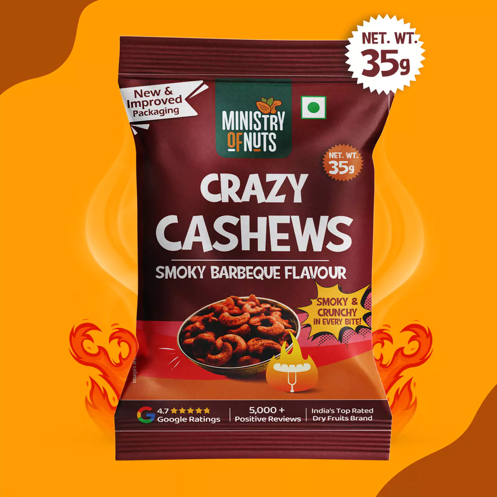 Smoky Barbeque Flavour Crazy Cashews