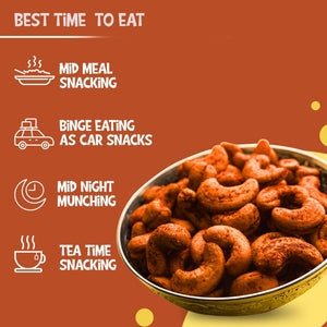 Barbeque Flavour Cashew Nuts For Healthy Snacking