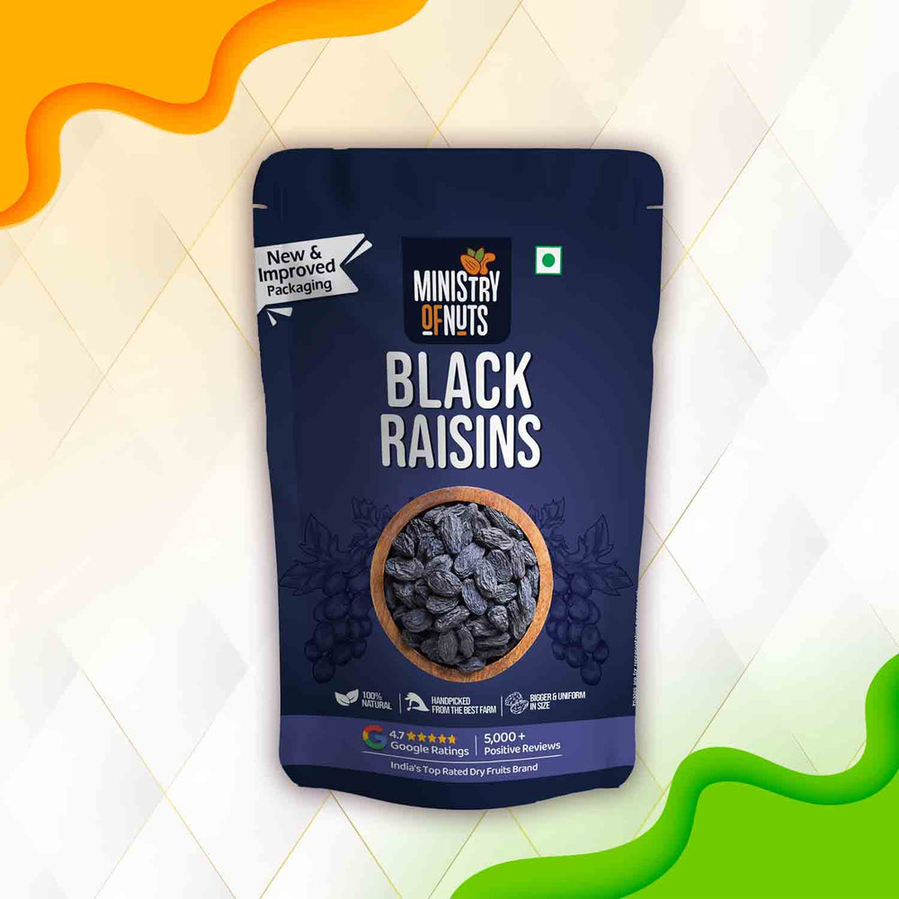 Ministry Of Nuts Premium Black Raisins (Kishmish)