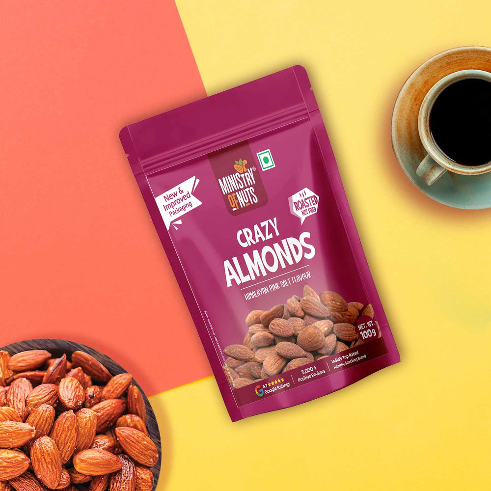Crazy Almond Himalayan Pink Salt 100g