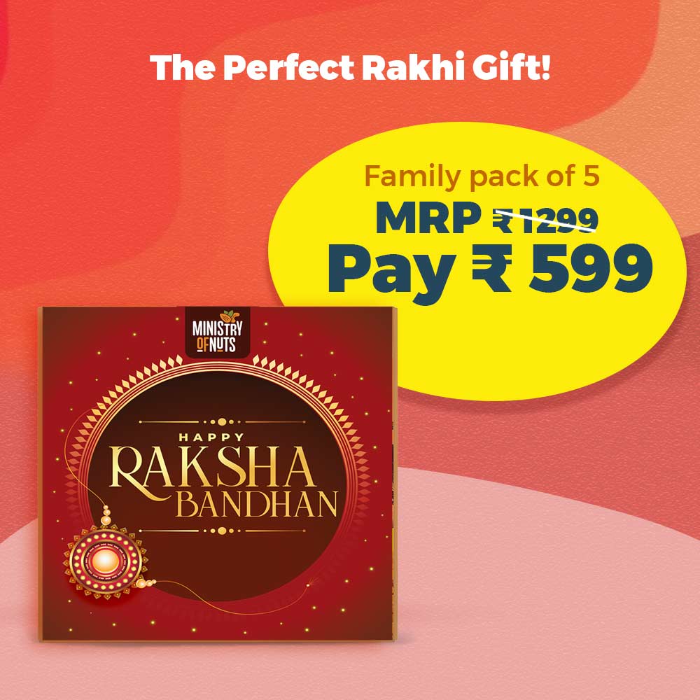 Pack Of 1 - Family Pack Of 5 Premium - 1 x 375g with Rakhi Red Sleeves