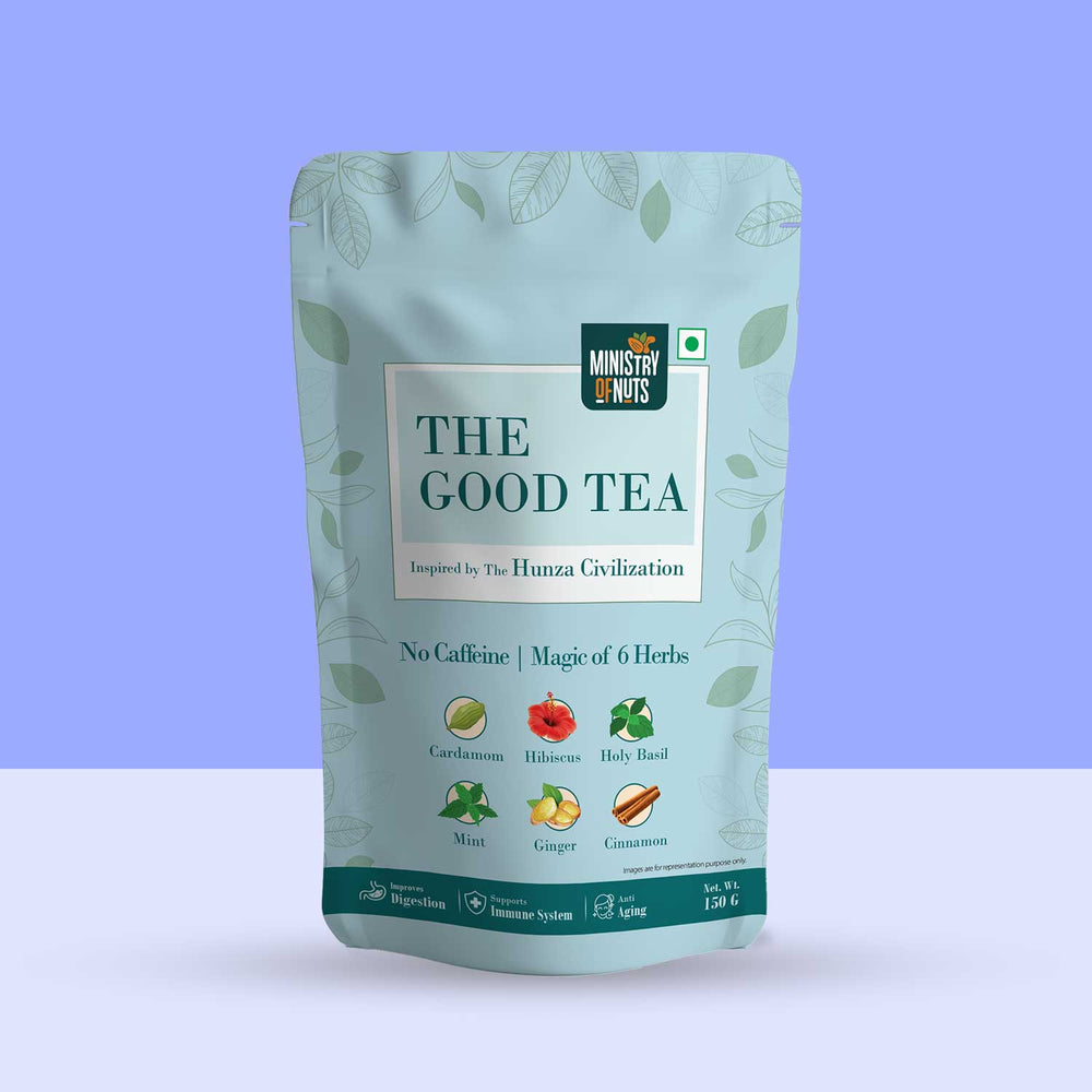 The Good Tea - Hunza Tea | 6 Herbs & No caffeine | 150 Grams