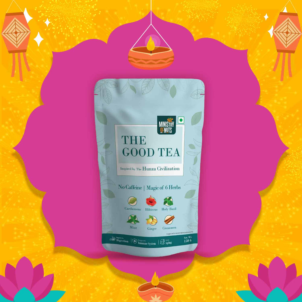 The Good Tea - Hunza Tea | 6 Herbs & No caffeine | 150 Grams