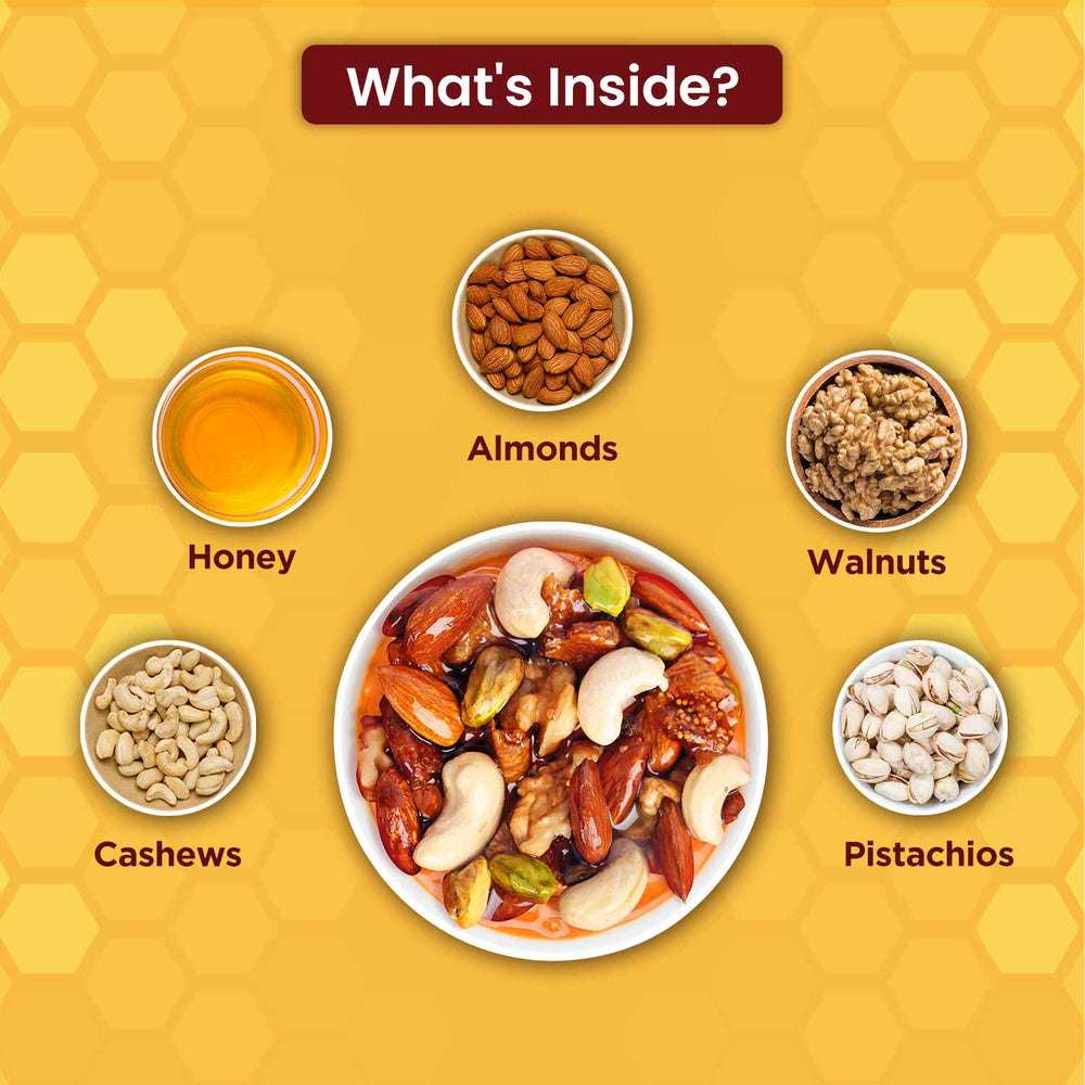 Honey Dry Fruits (200g) | Dry Fruits With Pure Honey