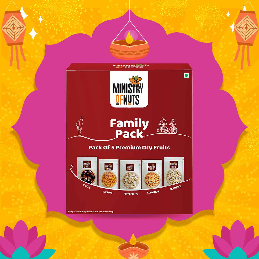 Family pack of 5 Mini (250g)  | Dry Fruits Combo Pack