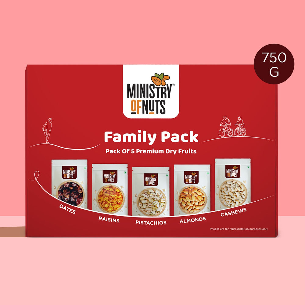 
            
                Load image into Gallery viewer, W (SEPT5) Family Pack Of 5 Premium Dry Fruits | Red | 750g
            
        