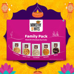 Family Pack of 5 Premium Dry Fruits I Magenta I 750g I Dry Fruits Box