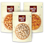 Pack of 3 California Almonds (200g) + Cashew Nuts (200g) + Seedless Raisins (200g)