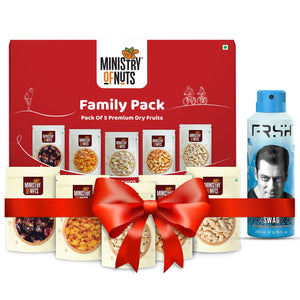 Family Pack Of #5 Premium Dry Fruits (#J27) + Get a free Salman Khan Swag Deo 200ml