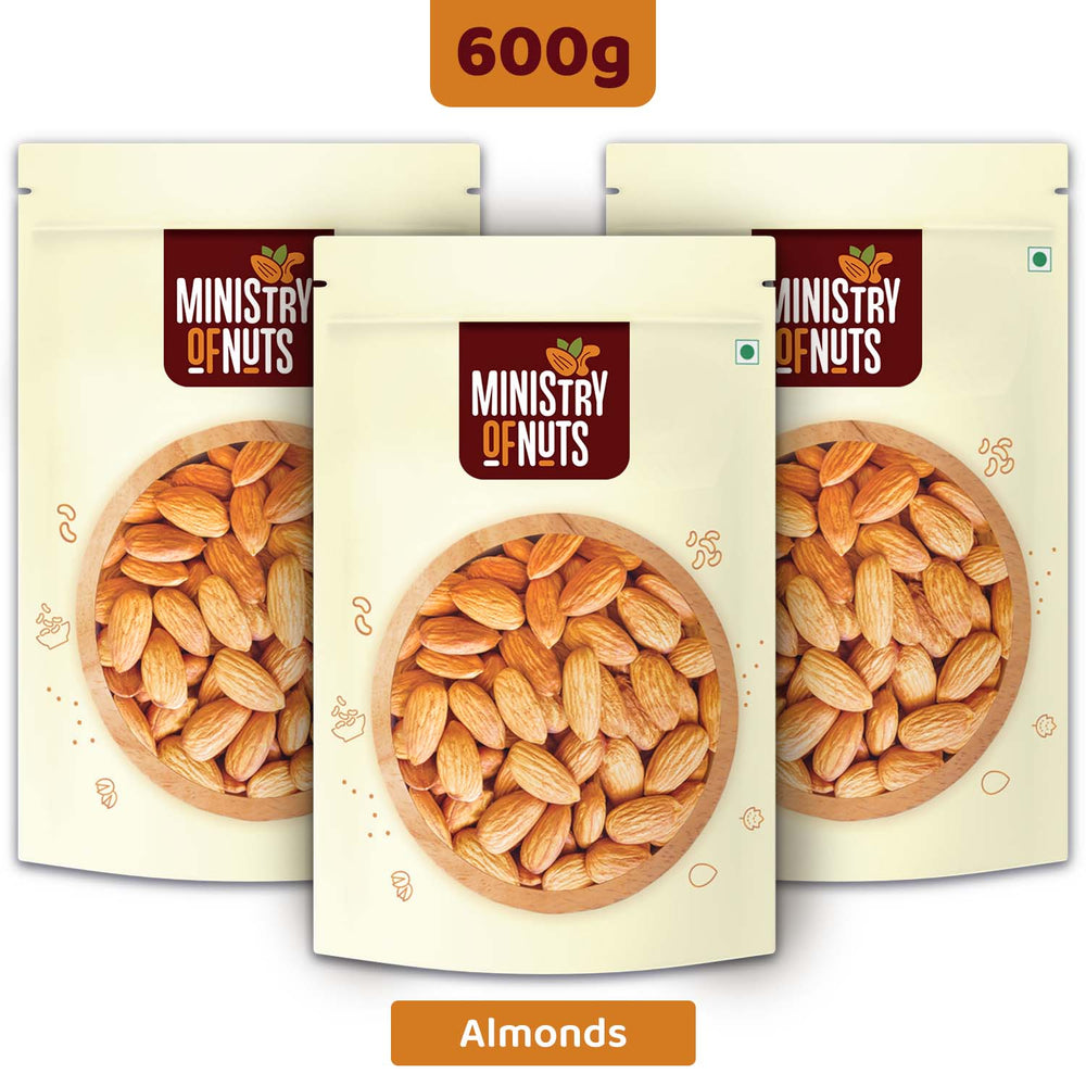 (FL) Pack of 3 California Almonds 600g