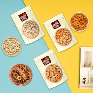
            
                Load image into Gallery viewer, Pack of 3 California Almonds (200g) + Whole Cashew Nuts (200g) + Dried Figs (200g) 600g
            
        