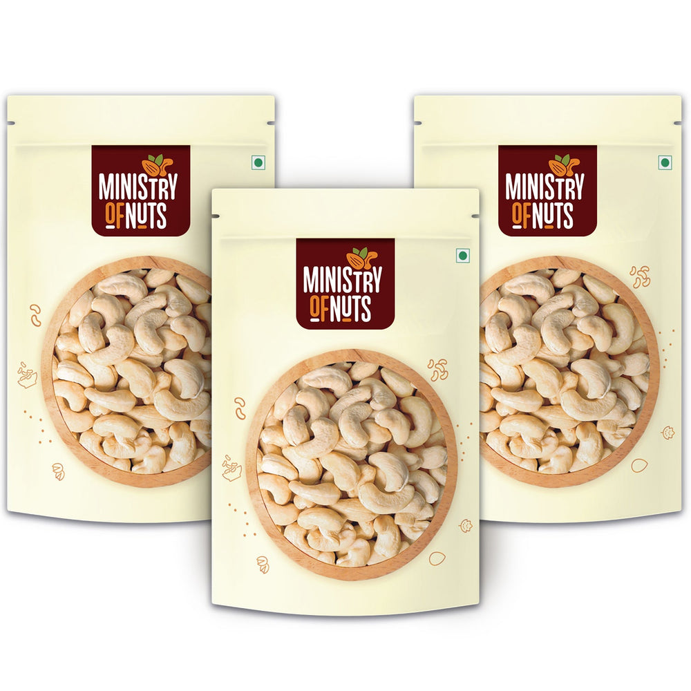 Pack of 3 Whole Cashew Nuts 600g